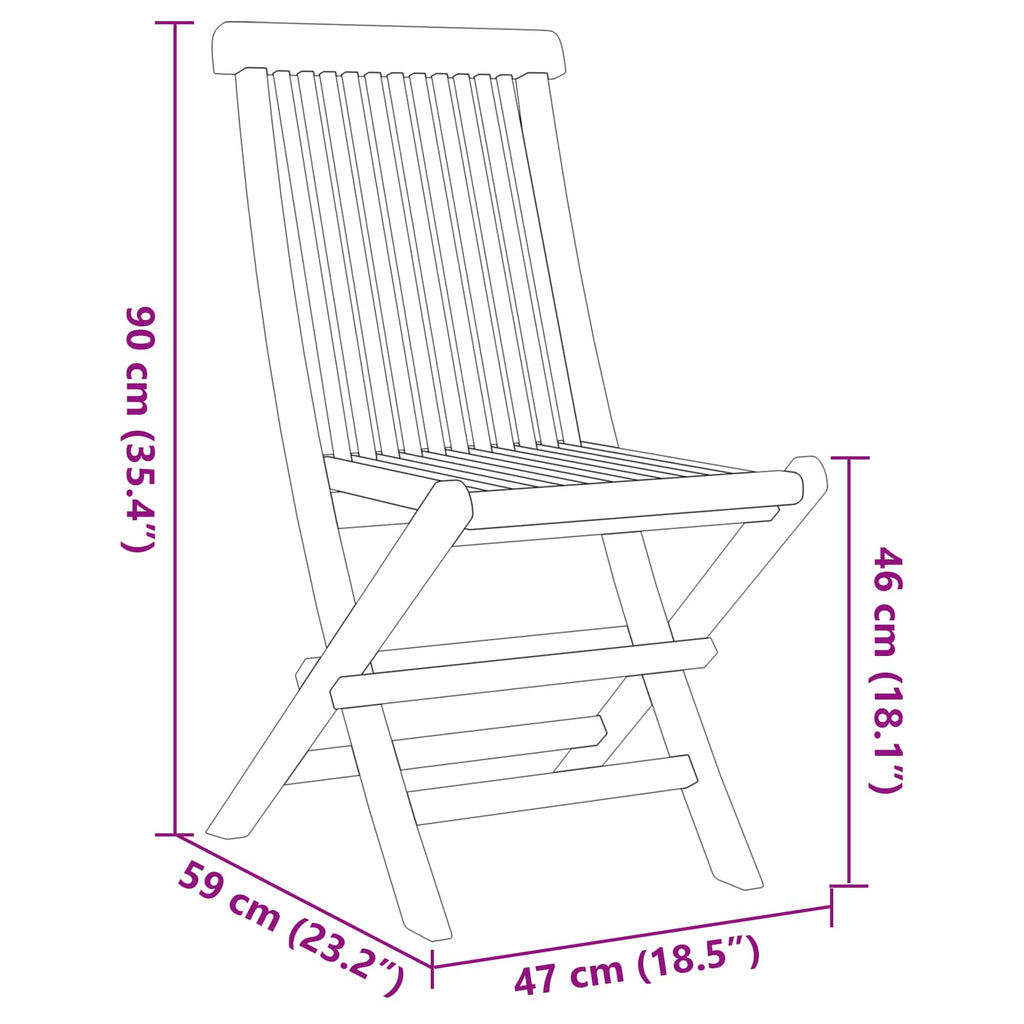 Garten Essgruppe 7 pcs Braun Massivholz Teak