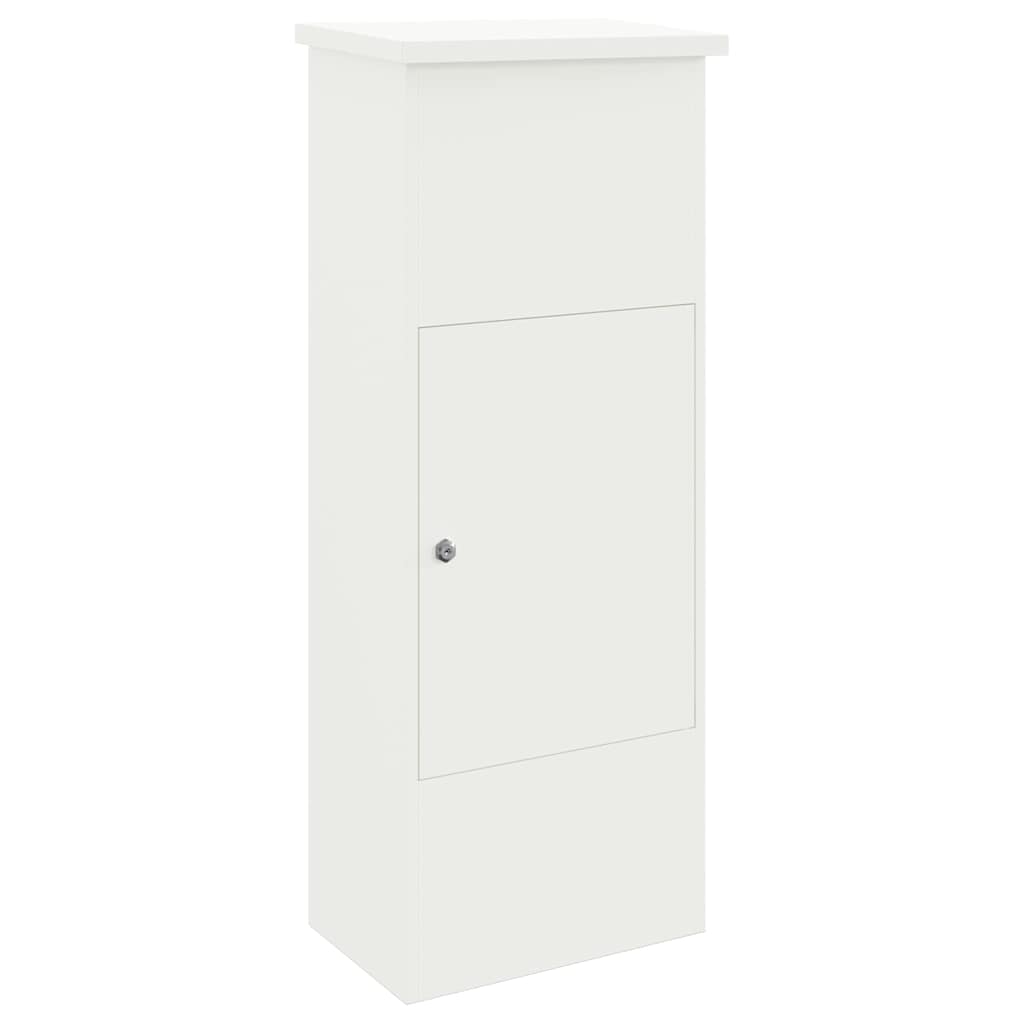 Paketdrop-Box mit Speicher Weiß 44,5 x 29 x 110,5 cm Stahl