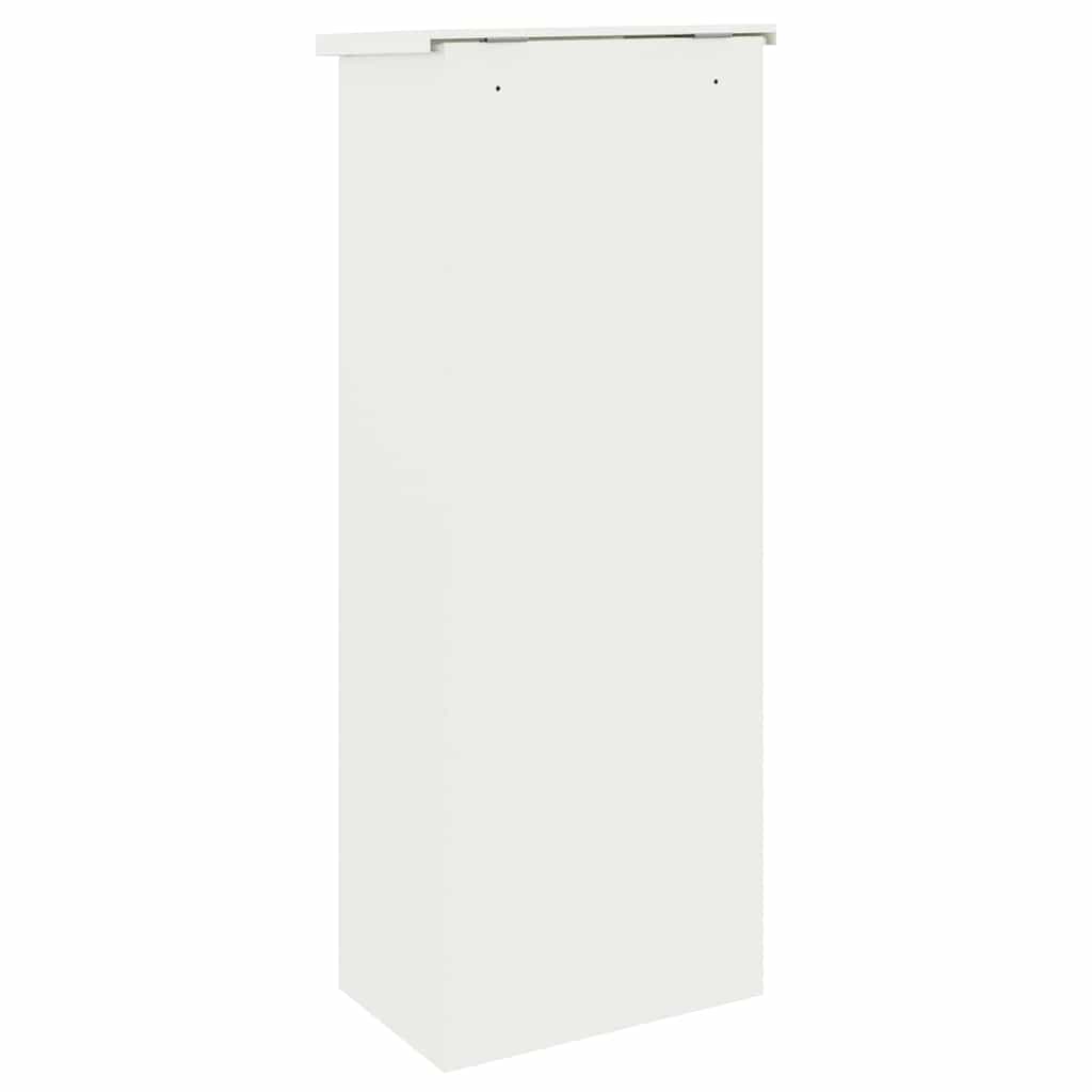Paketdrop-Box mit Speicher Weiß 44,5 x 29 x 110,5 cm Stahl