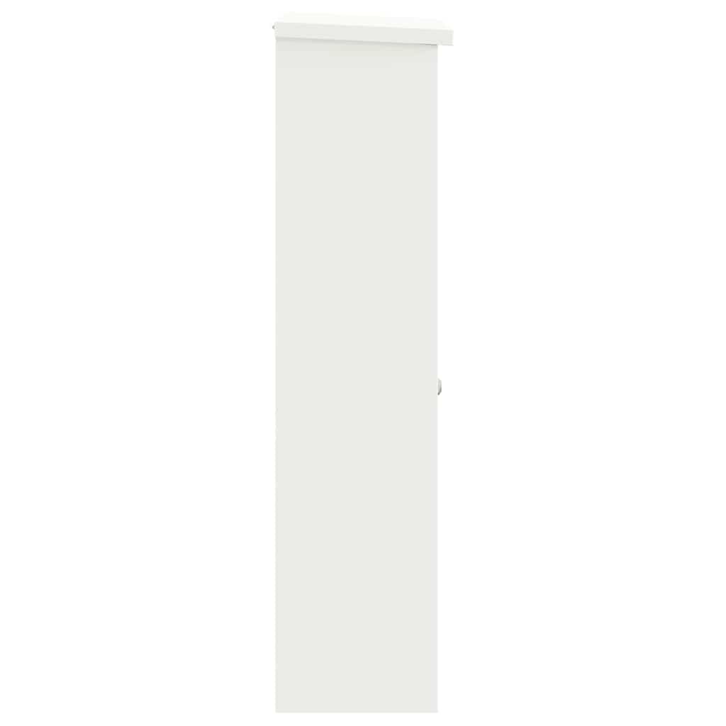 Paketdrop-Box mit Speicher Weiß 44,5 x 29 x 110,5 cm Stahl
