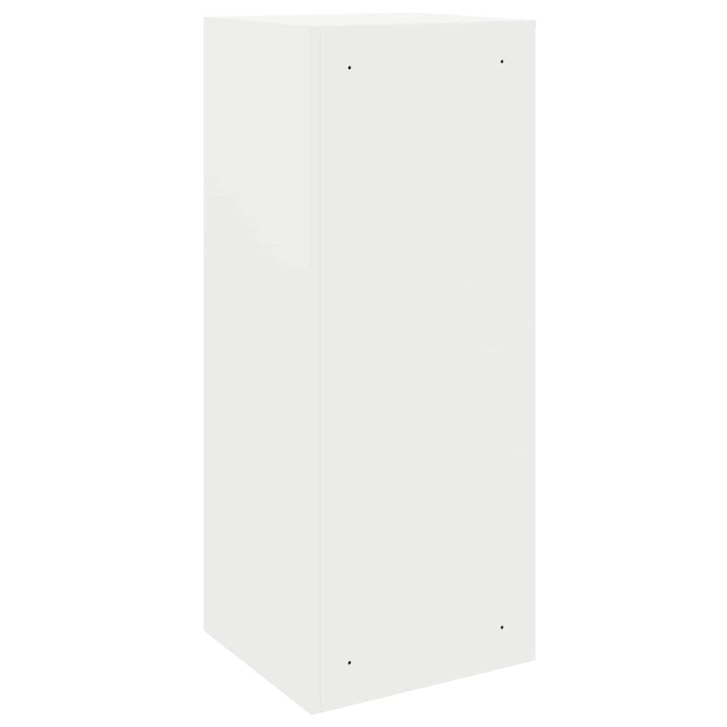 Paketdrop-Box mit Speicher mit Tür Weiß 41 x 38 x 103 cm Stahl