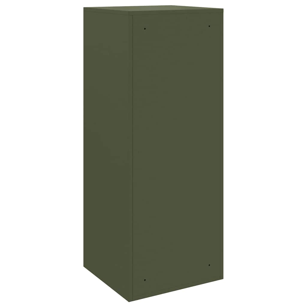 Paketdrop-Box mit Speicher Olivgrün 41 x 38 x 103 cm Stahl