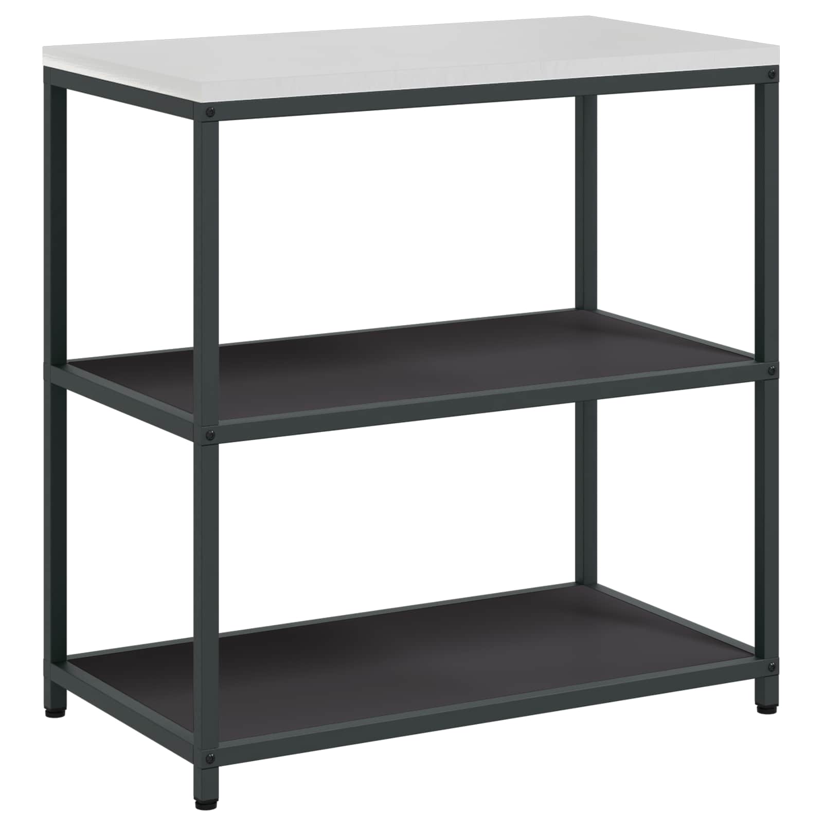 Küchenaufbewahrung HATTEM Schwarz 90 x 50 x 92 cm Stahl