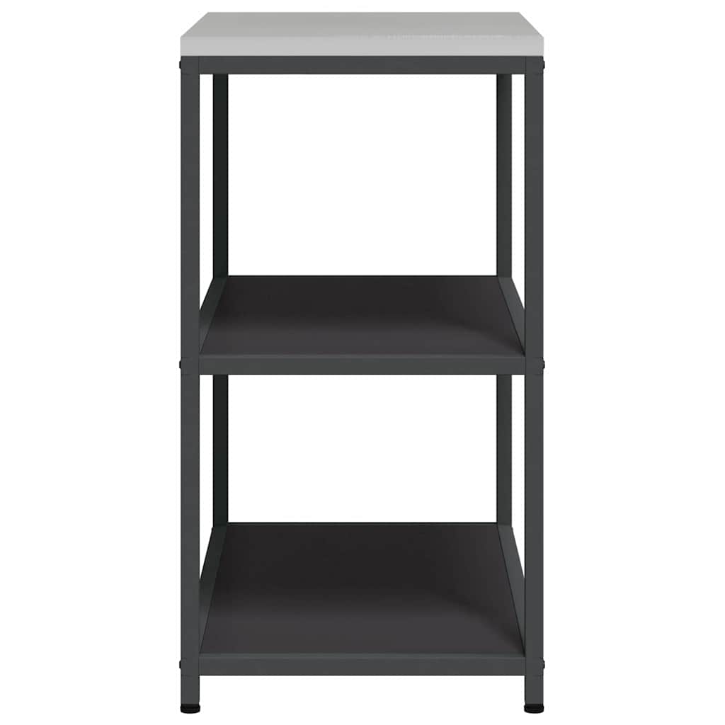 Küchenaufbewahrung HATTEM Schwarz 90 x 50 x 92 cm Stahl