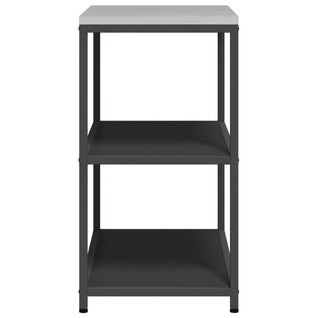 Küchenaufbewahrung HATTEM Schwarz 90 x 50 x 92 cm Stahl