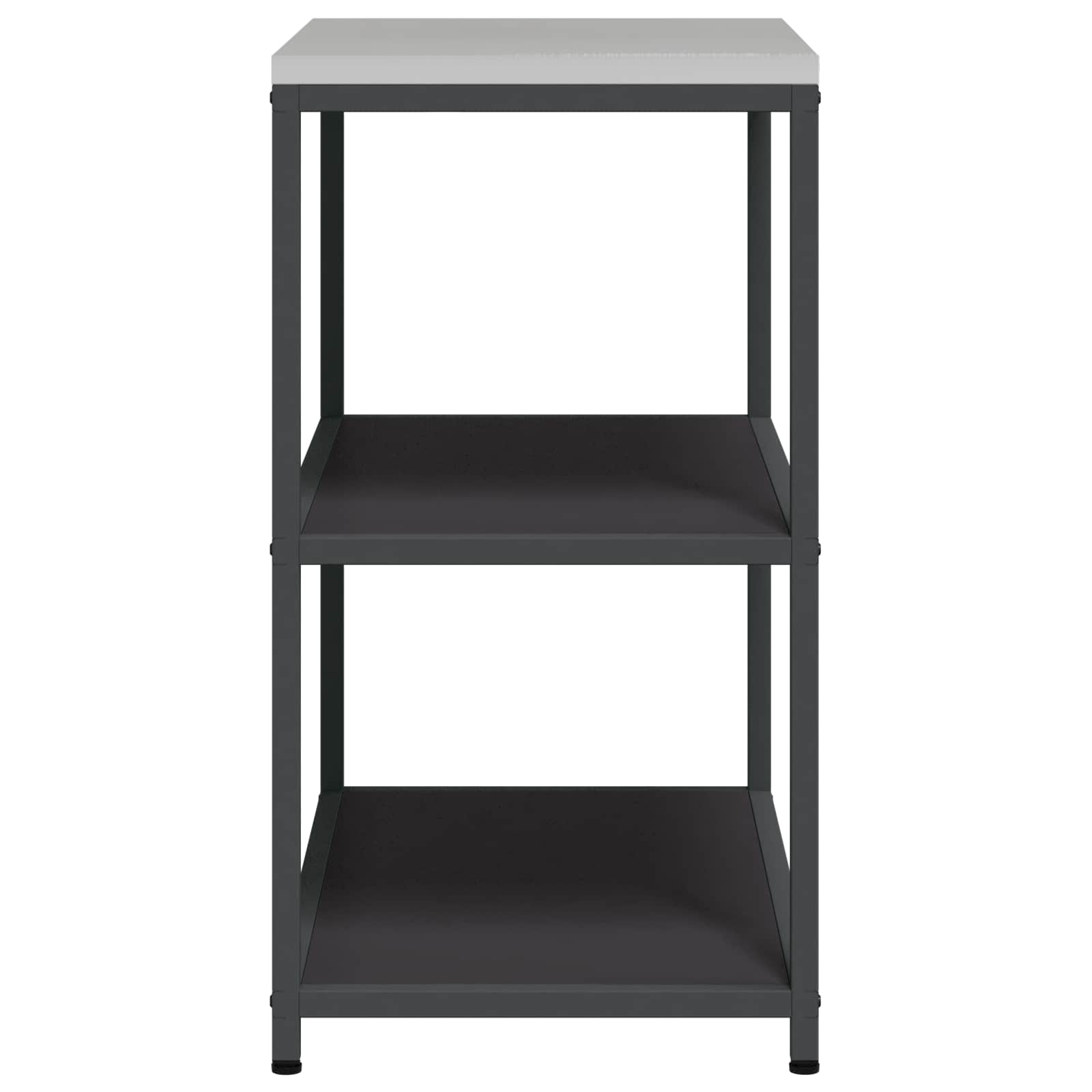 Küchenaufbewahrung HATTEM Schwarz 90 x 50 x 92 cm Stahl