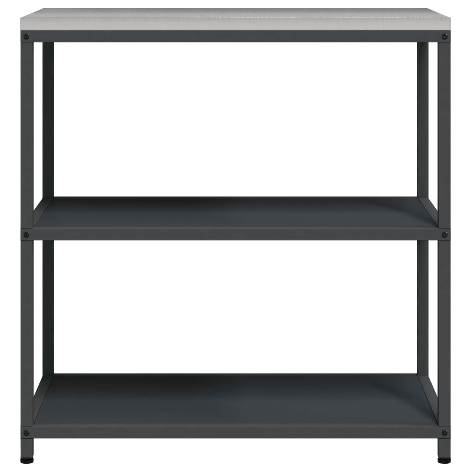 Küchenaufbewahrung HATTEM Anthrazit 90 x 50 x 92 cm Stahl