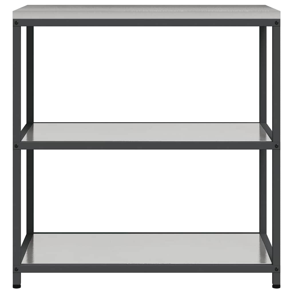 Küchenaufbewahrung HATTEM Silber 90 x 50 x 92 cm Stahl