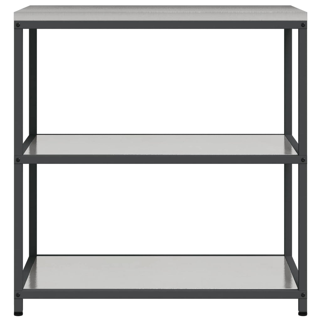 Küchenaufbewahrung HATTEM Silber 90 x 50 x 92 cm Stahl