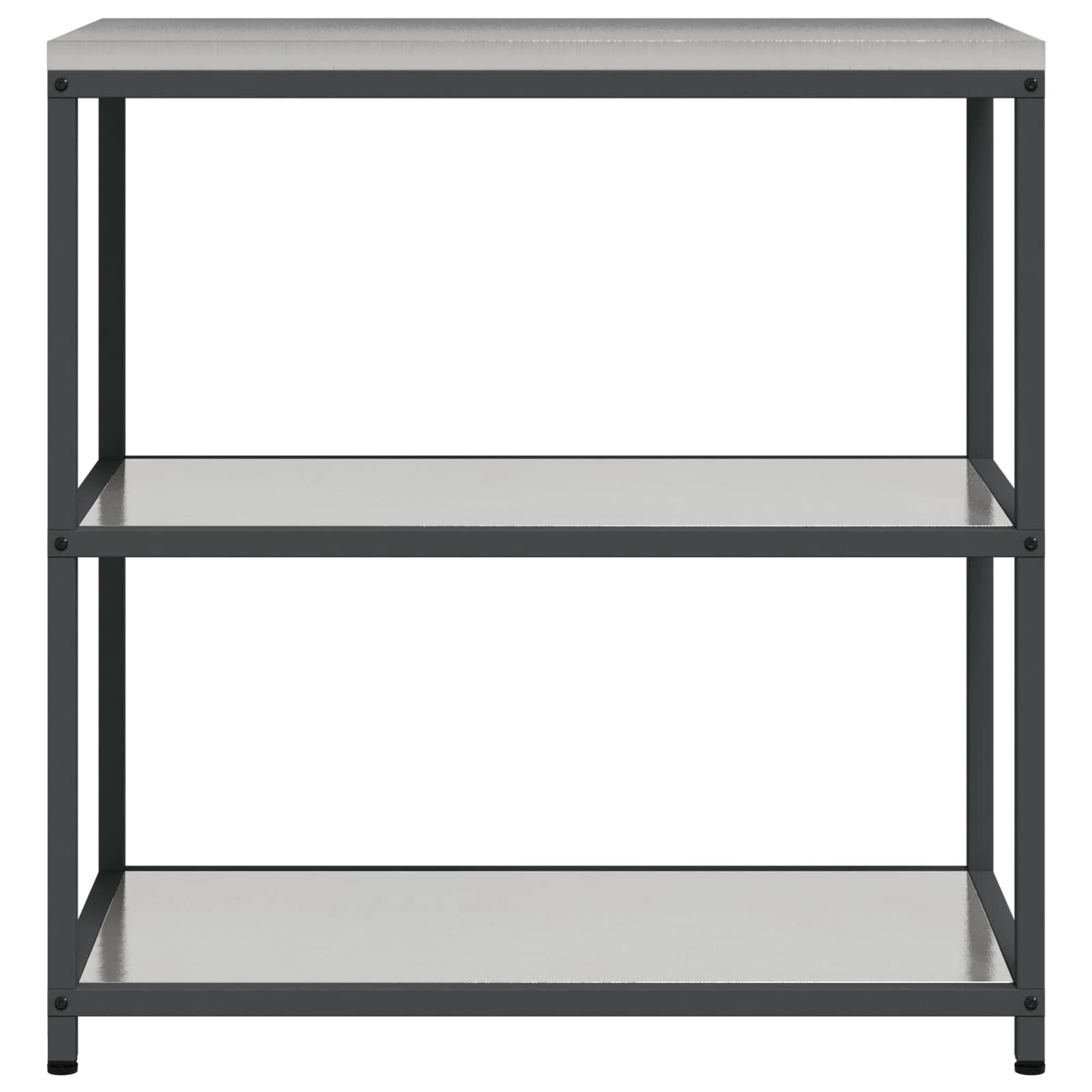 Küchenaufbewahrung HATTEM Silber 90 x 50 x 92 cm Stahl