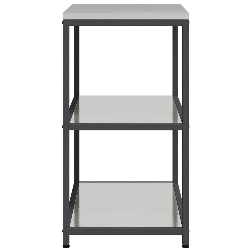 Küchenaufbewahrung HATTEM Silber 90 x 50 x 92 cm Stahl