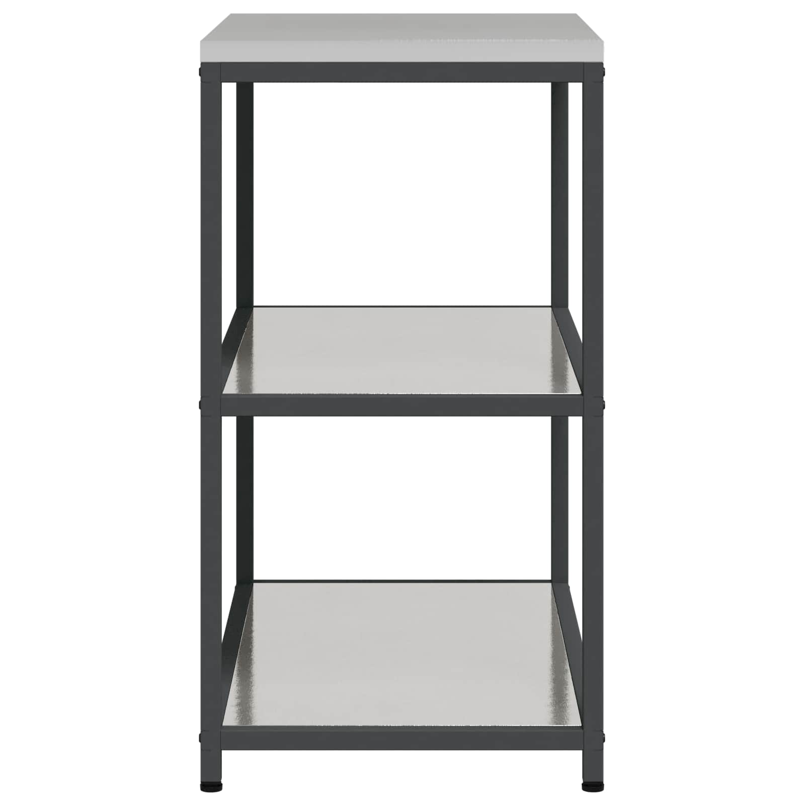 Küchenaufbewahrung HATTEM Silber 90 x 50 x 92 cm Stahl