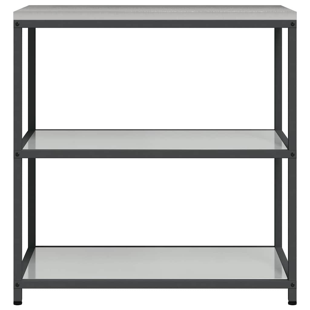 Küchenaufbewahrung HATTEM Silber 90 x 50 x 92 cm Stahl