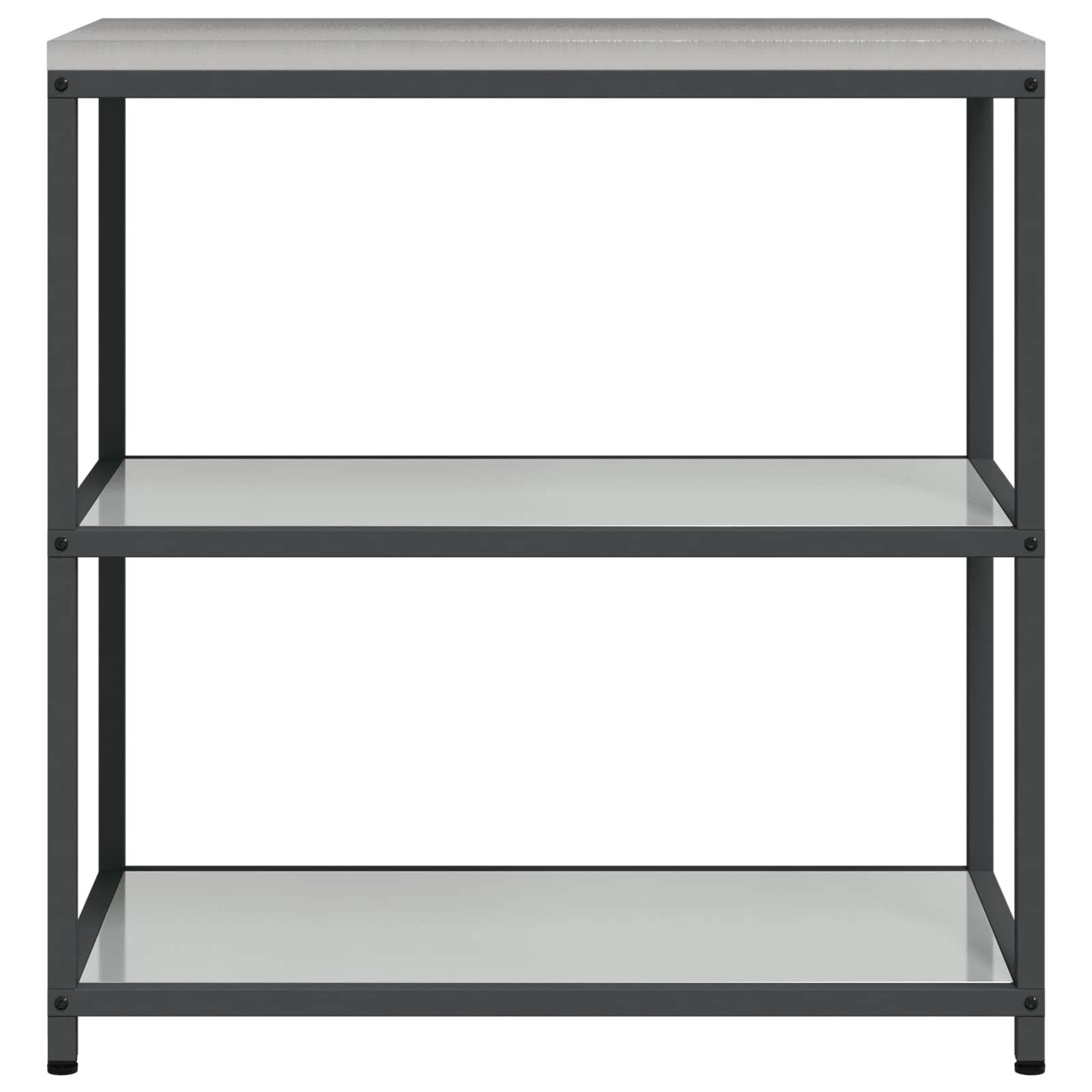 Küchenaufbewahrung HATTEM Silber 90 x 50 x 92 cm Stahl