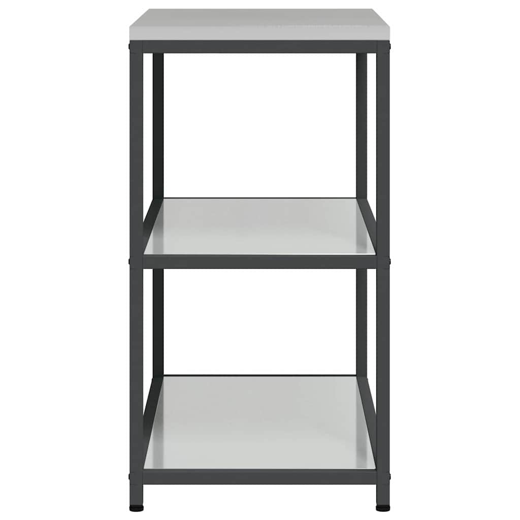 Küchenaufbewahrung HATTEM Silber 90 x 50 x 92 cm Stahl