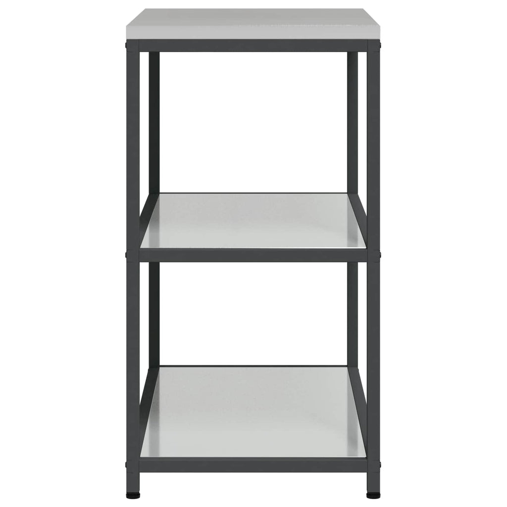 Küchenaufbewahrung HATTEM Silber 90 x 50 x 92 cm Stahl
