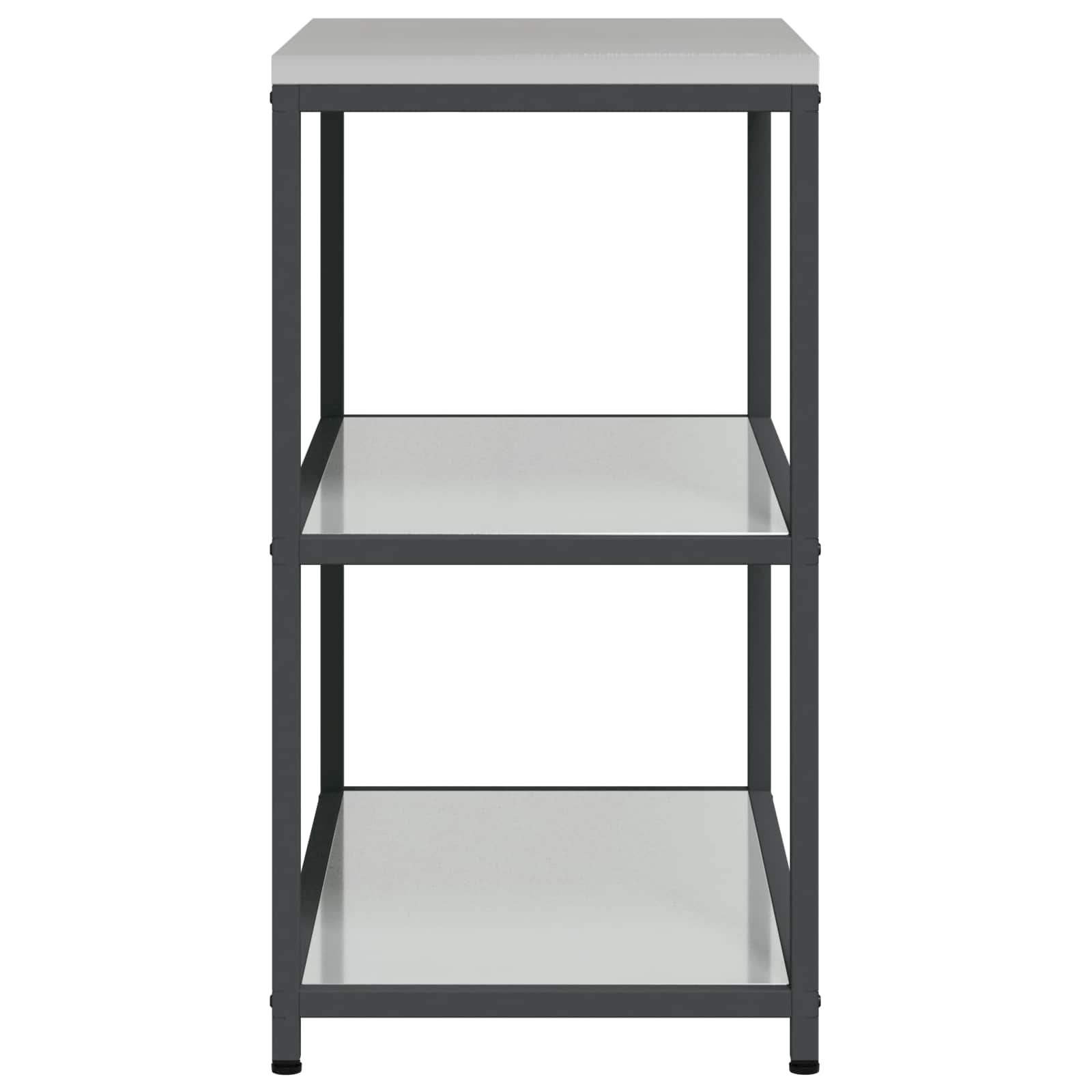 Küchenaufbewahrung HATTEM Silber 90 x 50 x 92 cm Stahl