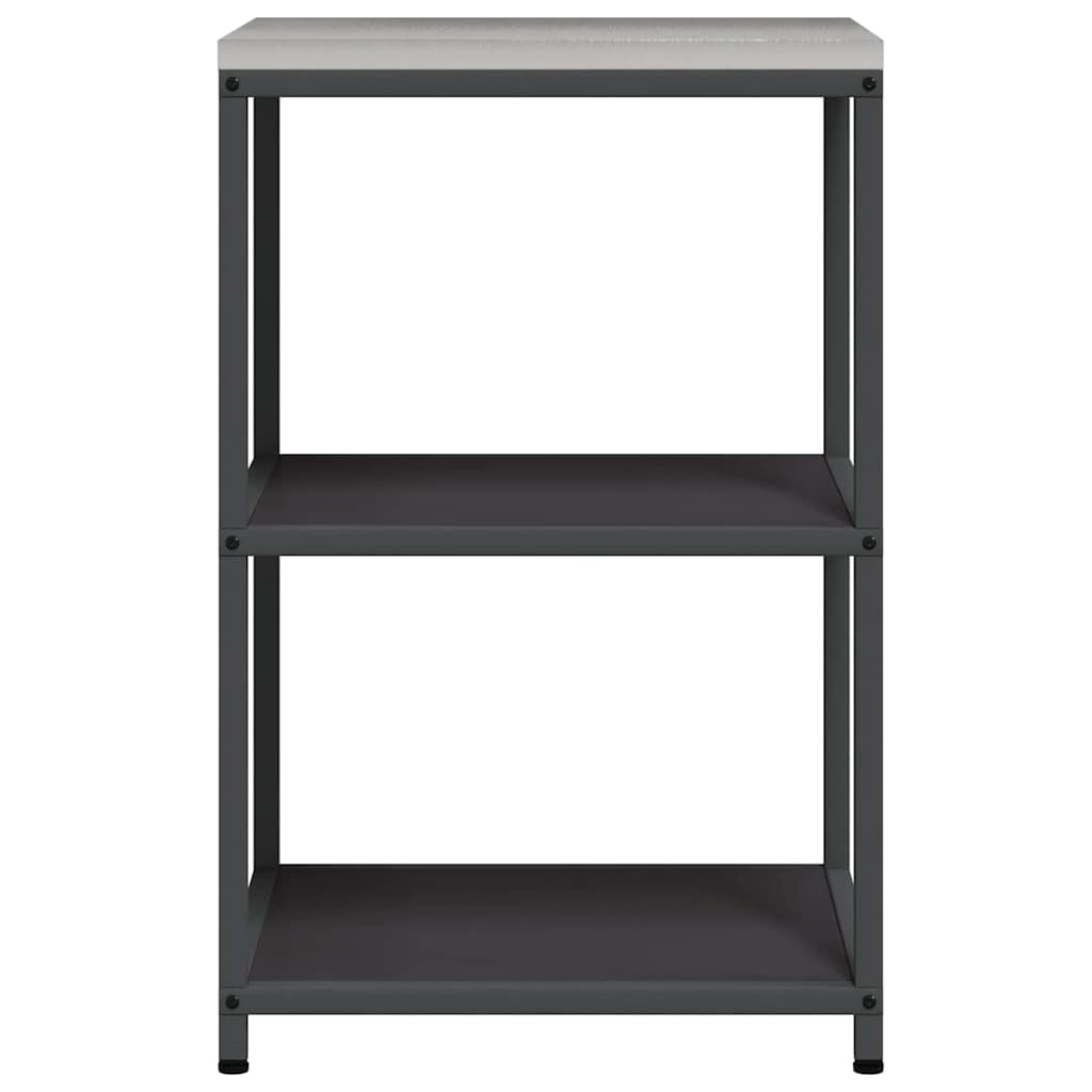 Küchenaufbewahrung HATTEM Schwarz 60 x 50 x 92 cm Stahl