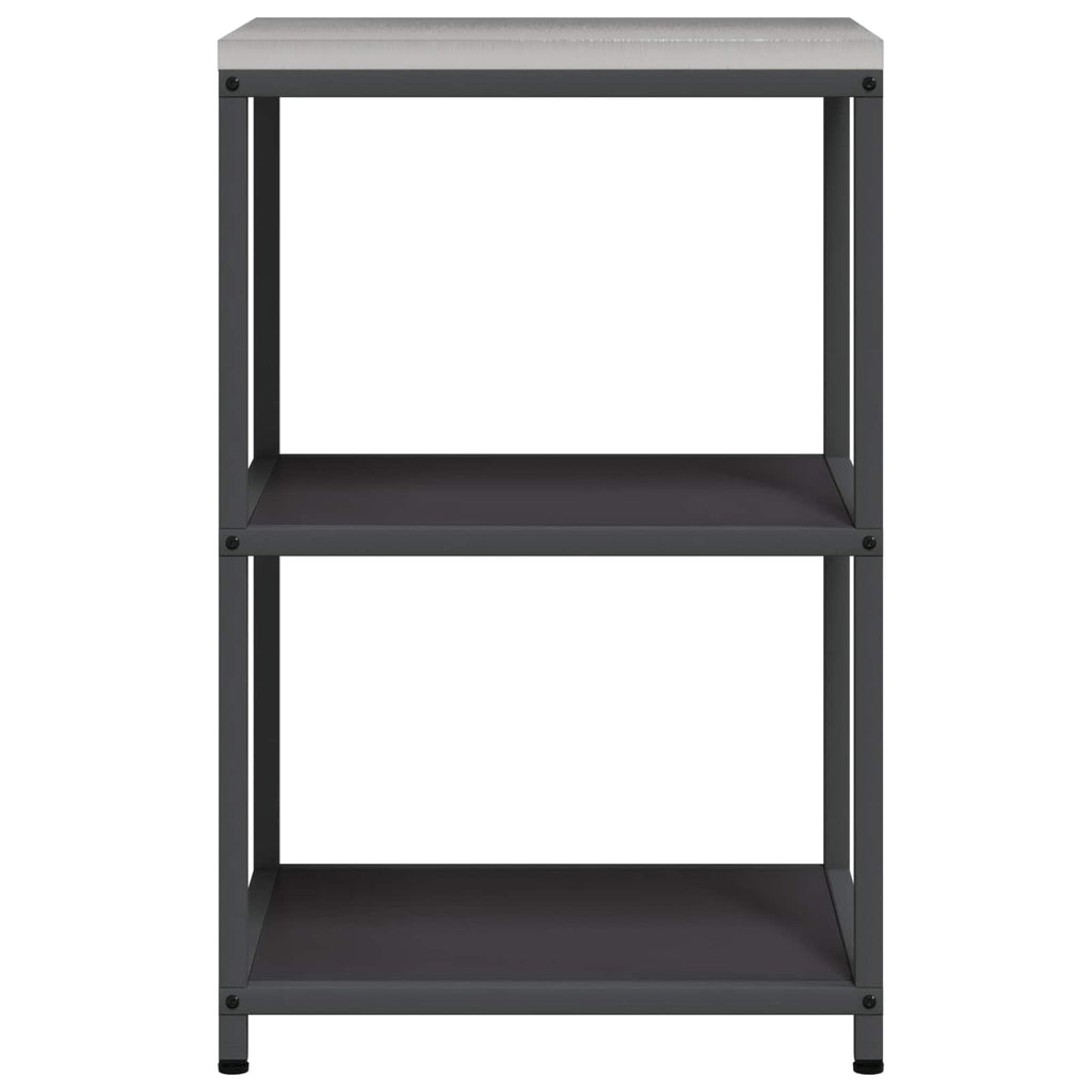 Küchenaufbewahrung HATTEM Schwarz 60 x 50 x 92 cm Stahl