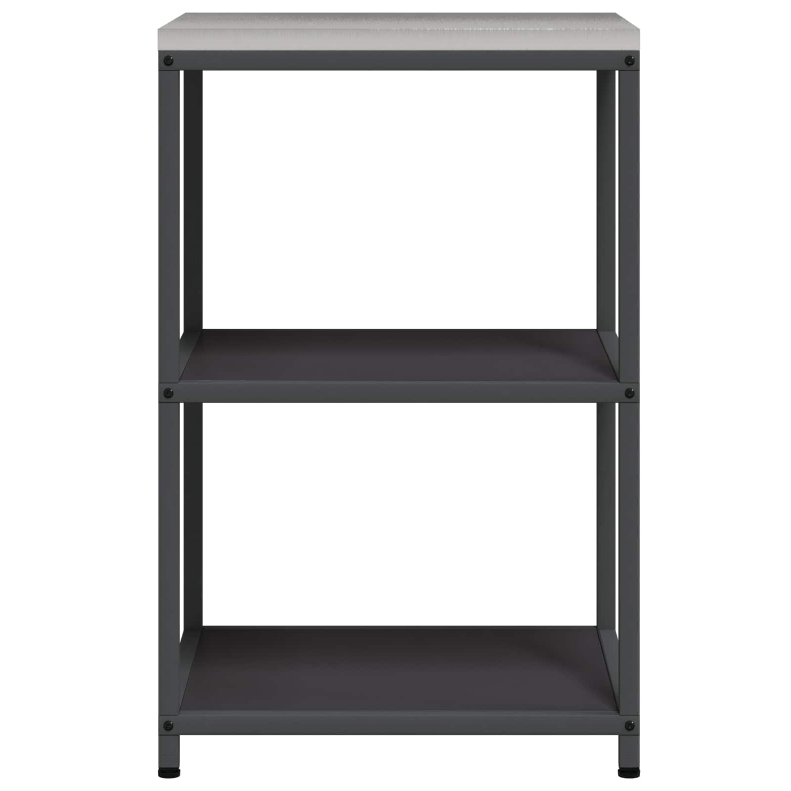 Küchenaufbewahrung HATTEM Schwarz 60 x 50 x 92 cm Stahl
