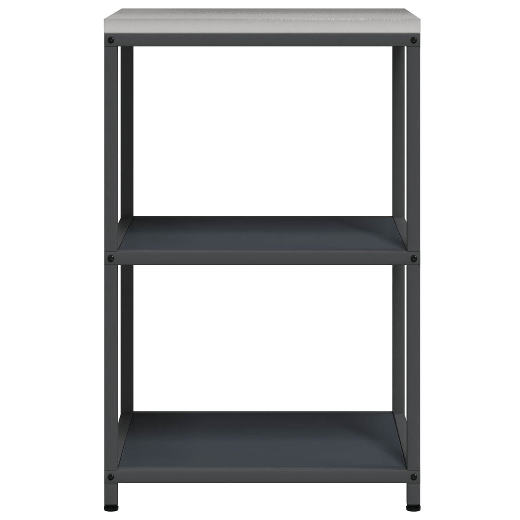 Küchenaufbewahrung HATTEM Anthrazit 60 x 50 x 92 cm Stahl