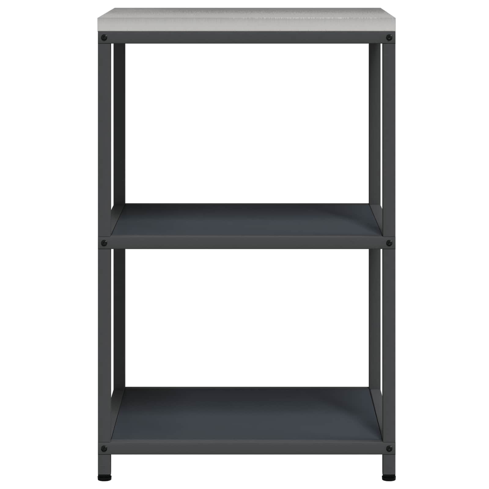 Küchenaufbewahrung HATTEM Anthrazit 60 x 50 x 92 cm Stahl