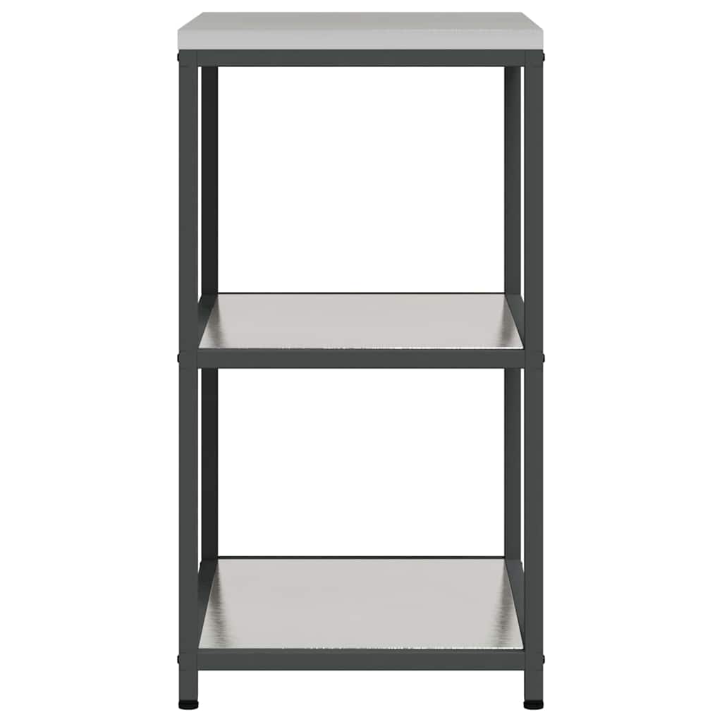 Küchenaufbewahrung HATTEM Silber 60 x 50 x 92 cm Stahl