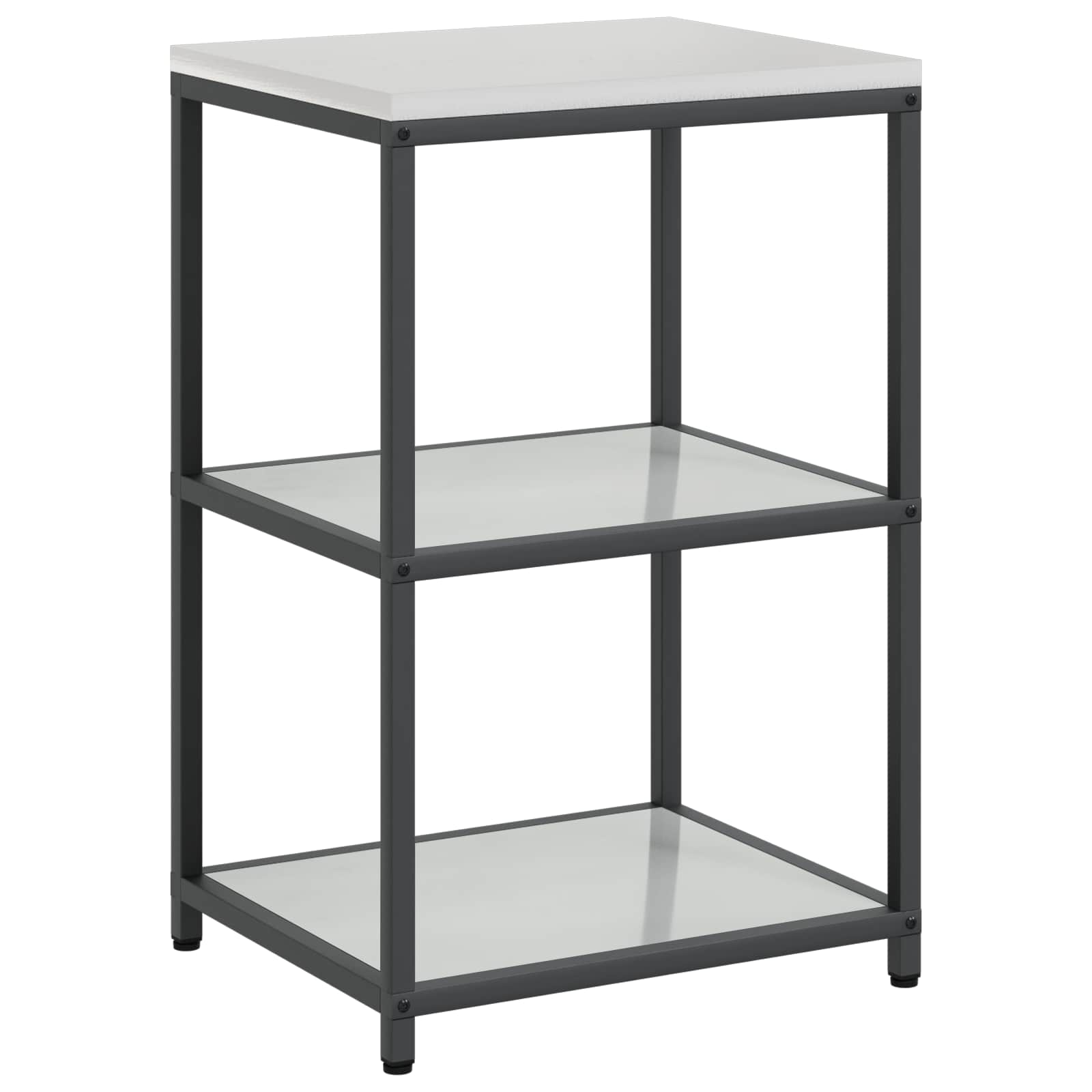 Küchenaufbewahrung HATTEM Silber 60 x 50 x 92 cm Stahl