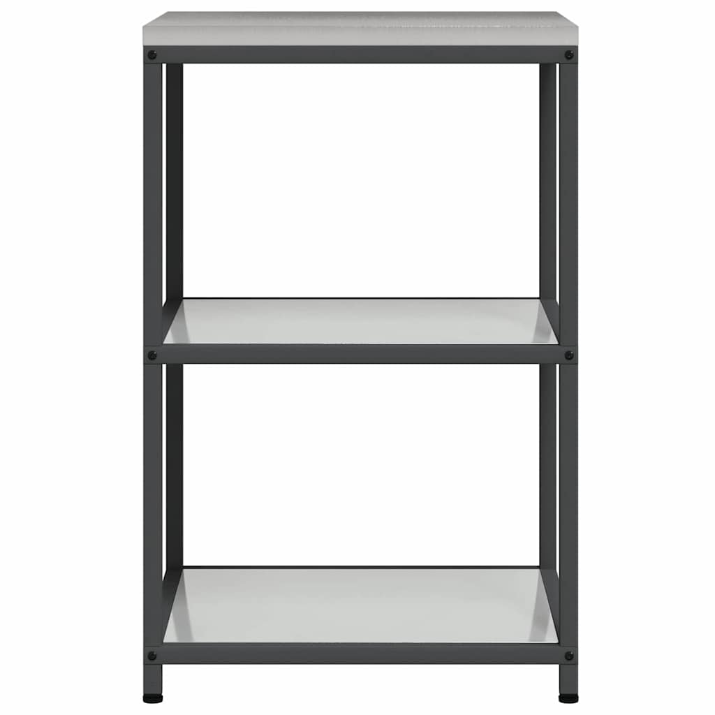 Küchenaufbewahrung HATTEM Silber 60 x 50 x 92 cm Stahl