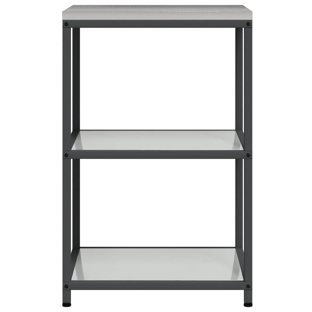 Küchenaufbewahrung HATTEM Silber 60 x 50 x 92 cm Stahl