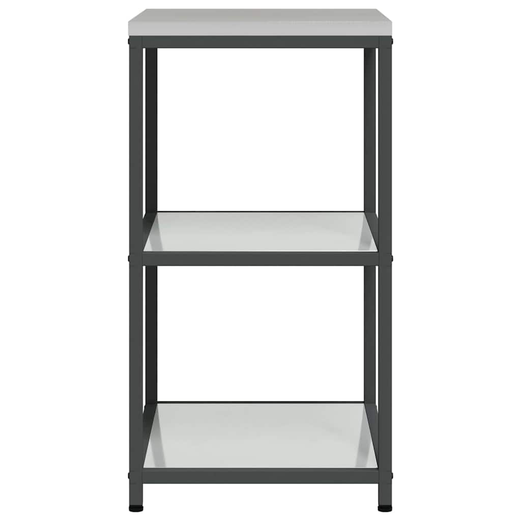 Küchenaufbewahrung HATTEM Silber 60 x 50 x 92 cm Stahl