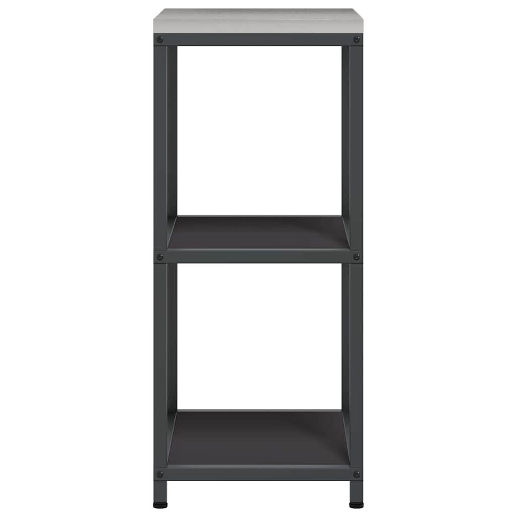 Küchenaufbewahrung HATTEM Schwarz 40 x 50 x 92 cm Stahl