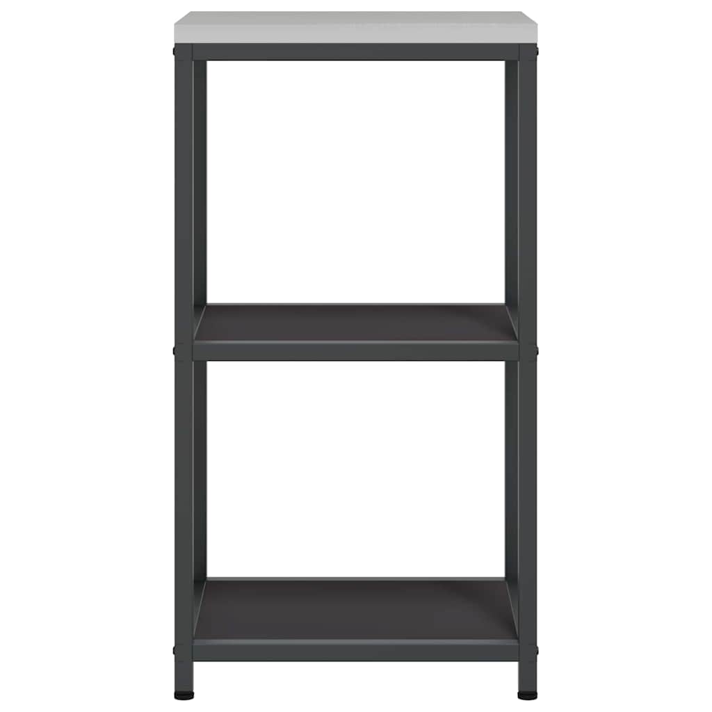 Küchenaufbewahrung HATTEM Schwarz 40 x 50 x 92 cm Stahl