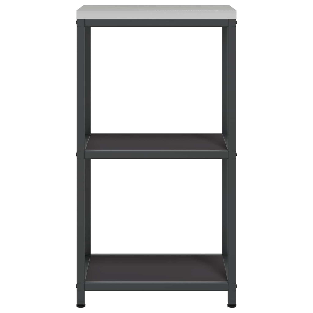 Küchenaufbewahrung HATTEM Schwarz 40 x 50 x 92 cm Stahl