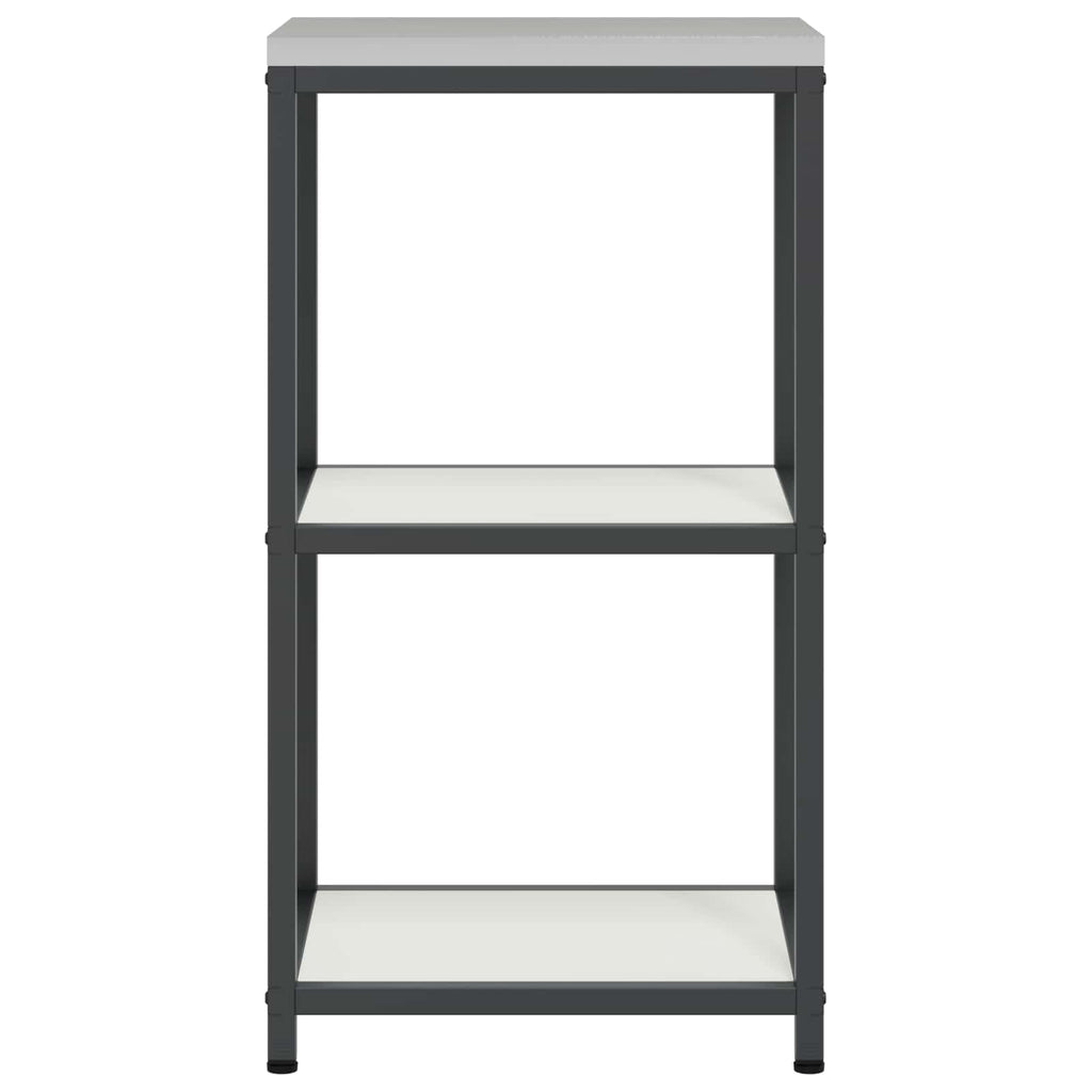 Küchenaufbewahrung HATTEM Weiß 40 x 50 x 92 cm Stahl