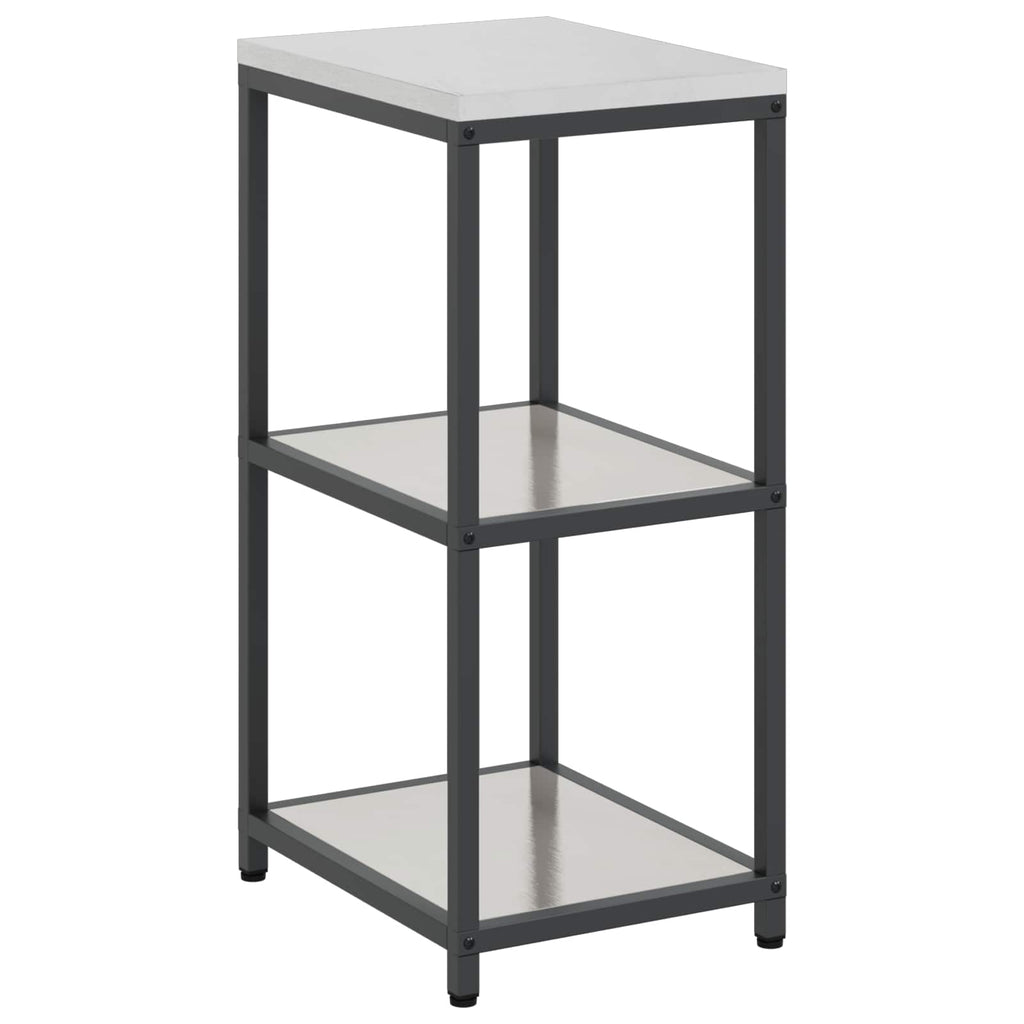 Küchenaufbewahrung HATTEM Silber 40 x 50 x 92 cm Stahl