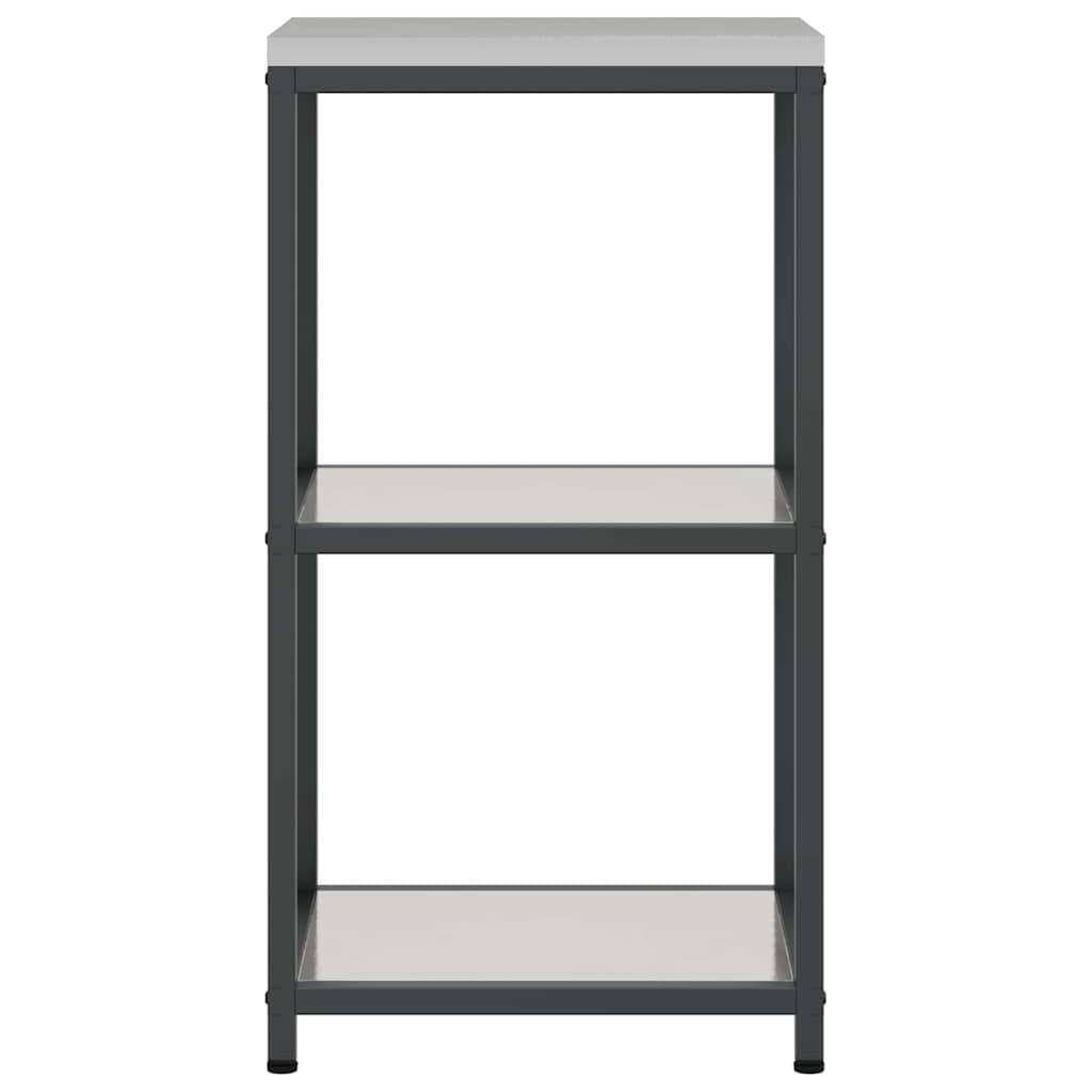 Küchenaufbewahrung HATTEM Silber 40 x 50 x 92 cm Stahl