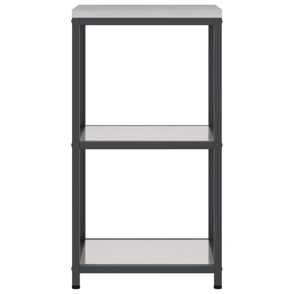 Küchenaufbewahrung HATTEM Silber 40 x 50 x 92 cm Stahl