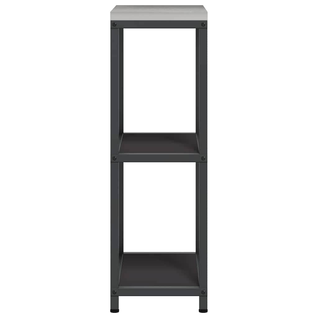 Küchenaufbewahrung HATTEM Schwarz 30 x 50 x 92 cm Stahl