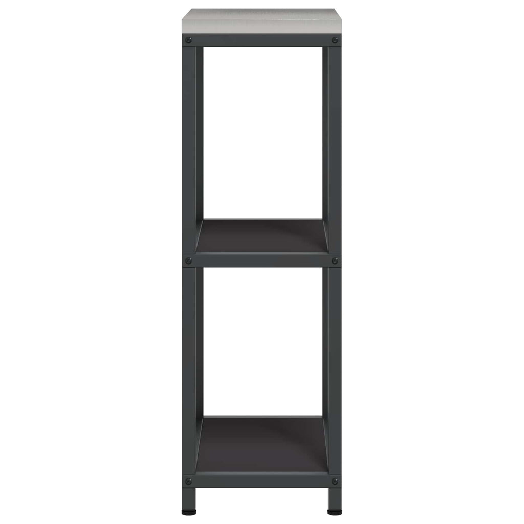 Küchenaufbewahrung HATTEM Schwarz 30 x 50 x 92 cm Stahl