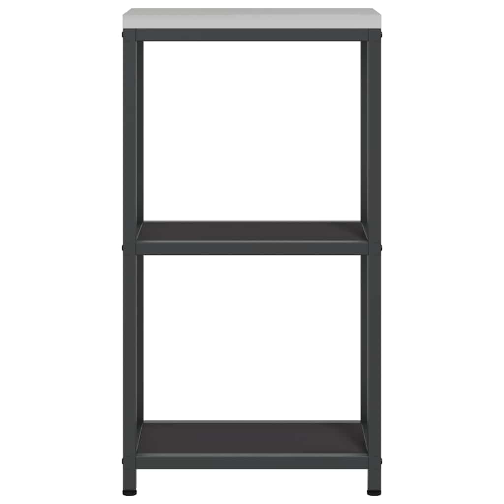 Küchenaufbewahrung HATTEM Schwarz 30 x 50 x 92 cm Stahl