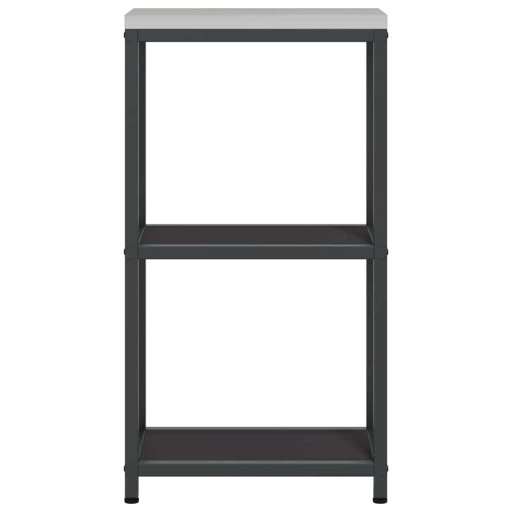 Küchenaufbewahrung HATTEM Schwarz 30 x 50 x 92 cm Stahl