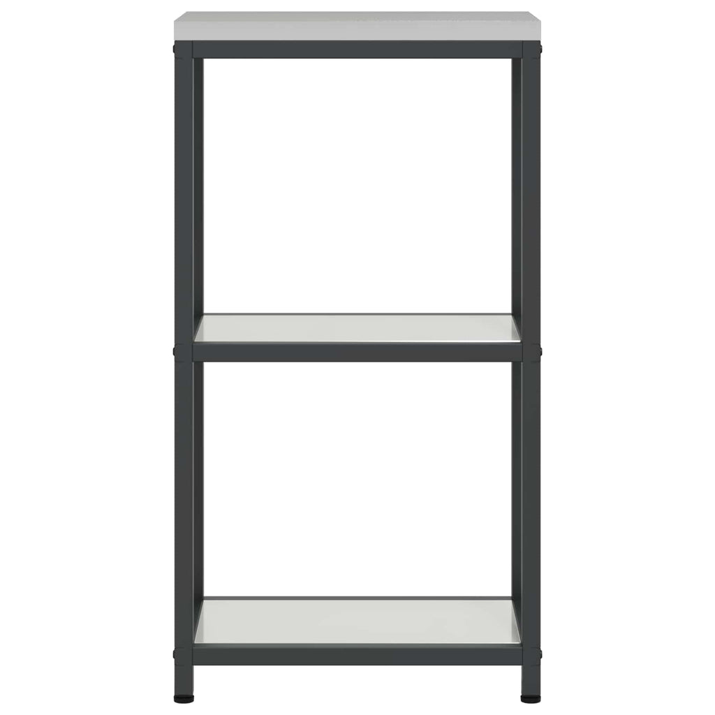 Küchenaufbewahrung HATTEM Silber 30 x 50 x 92 cm Stahl