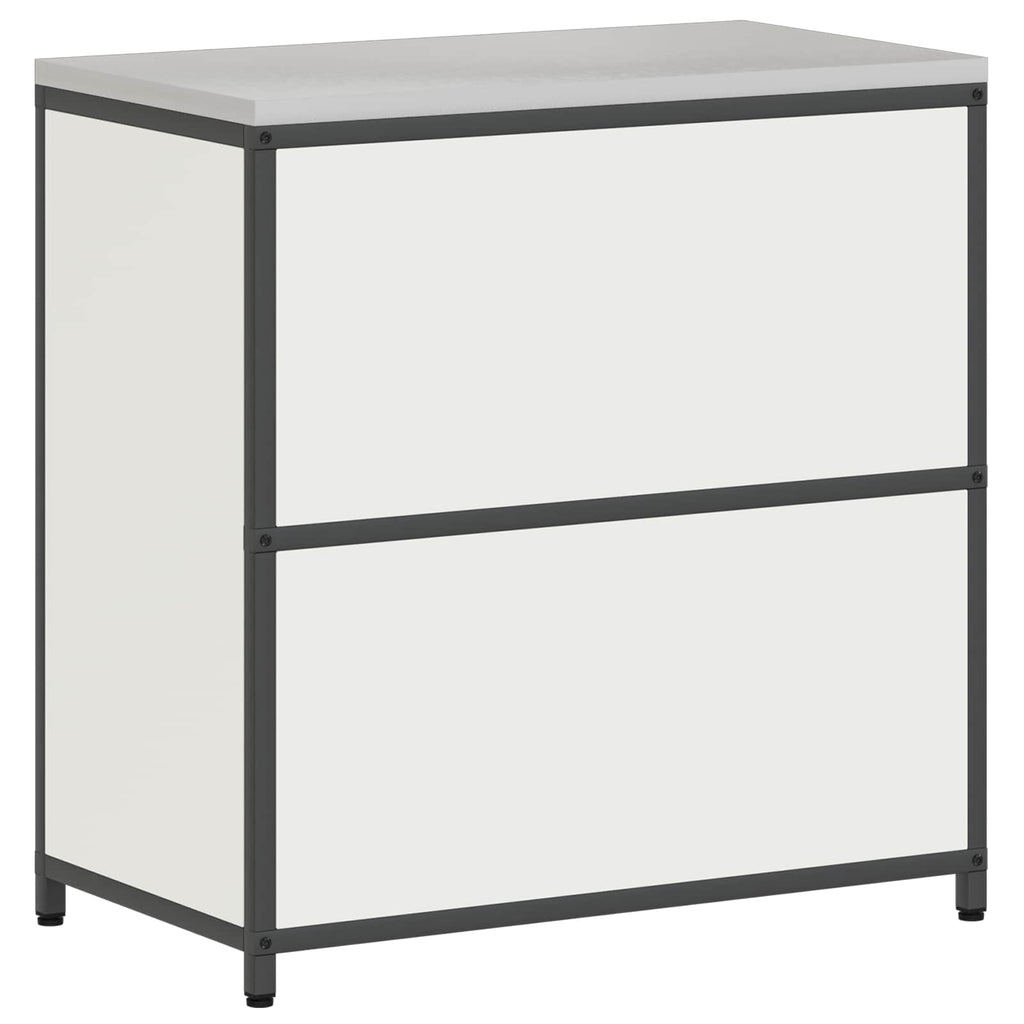 Küchenaufbewahrung HATTEM Weiß 90 x 50 x 92 cm Stahl