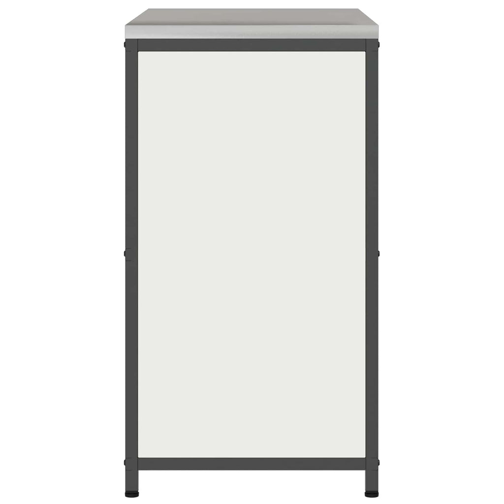 Küchenaufbewahrung HATTEM Weiß 90 x 50 x 92 cm Stahl