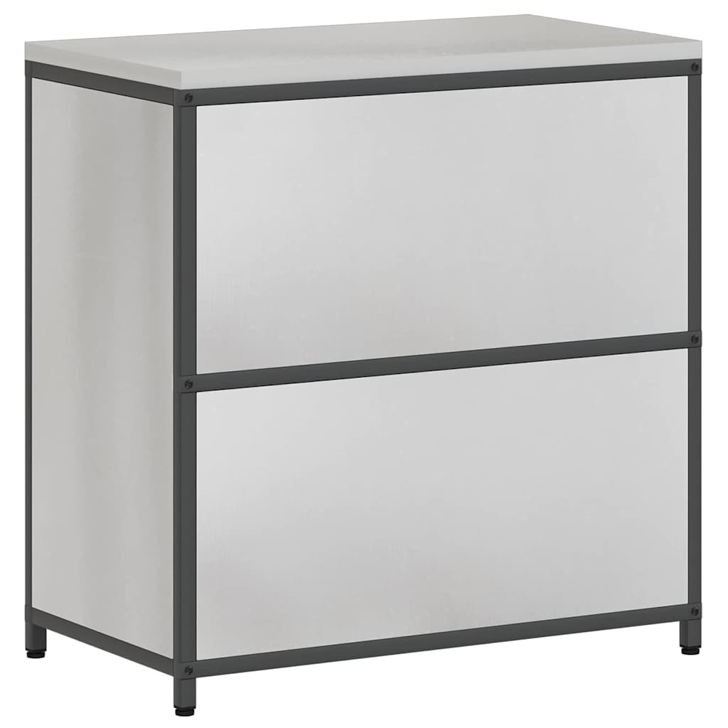 Küchenaufbewahrung HATTEM Silber 90 x 50 x 92 cm Stahl