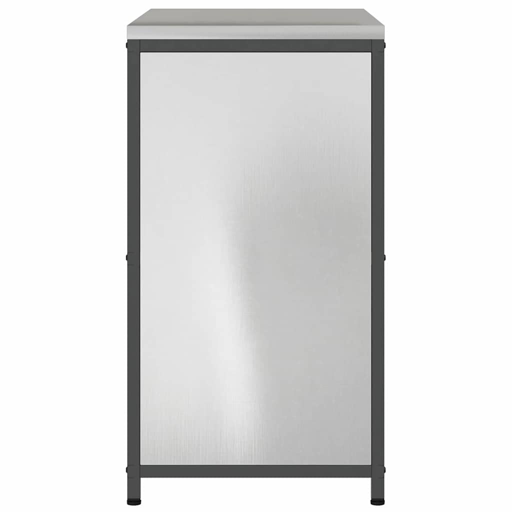 Küchenaufbewahrung HATTEM Silber 90 x 50 x 92 cm Stahl
