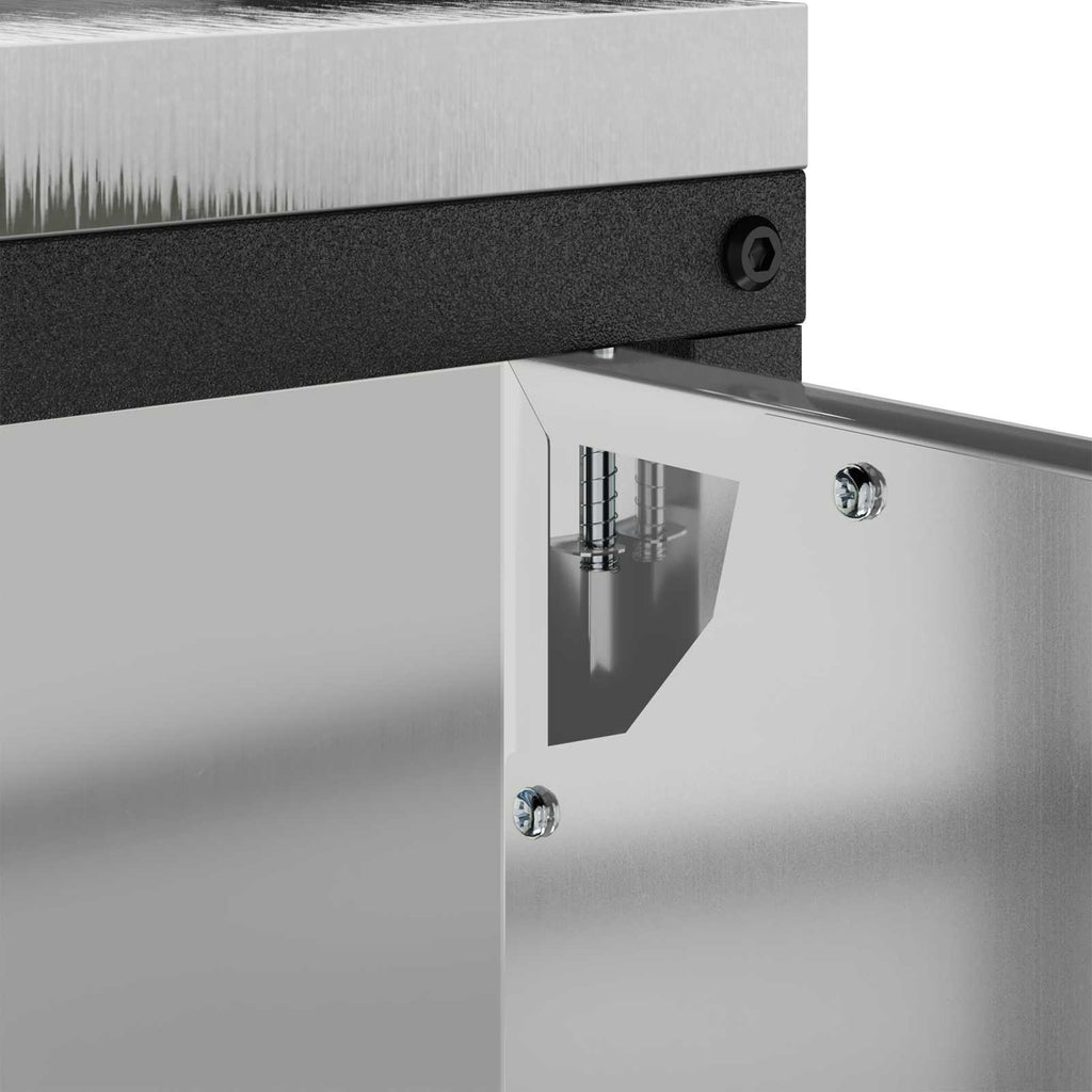 Küchenaufbewahrung HATTEM Silber 90 x 50 x 92 cm Stahl