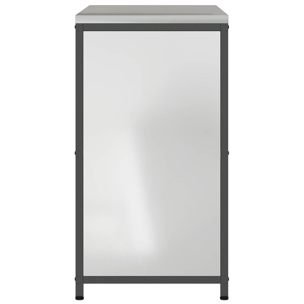 Küchenaufbewahrung HATTEM Silber 90 x 50 x 92 cm Stahl