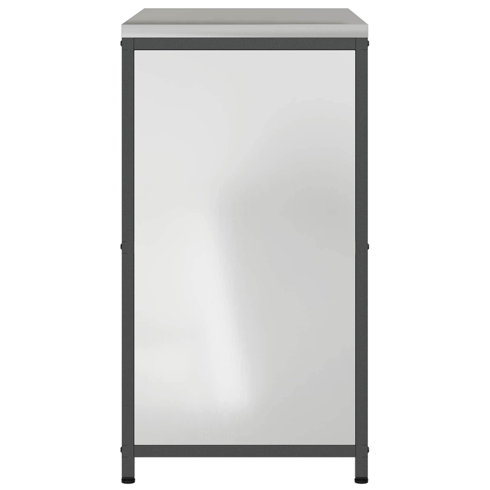 Küchenaufbewahrung HATTEM Silber 90 x 50 x 92 cm Stahl